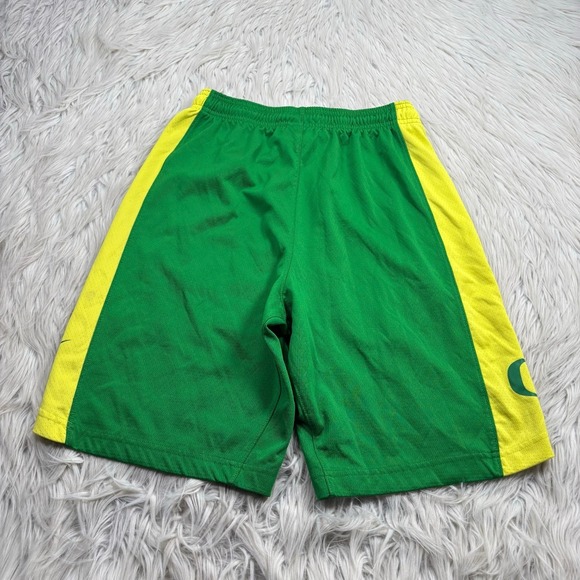 Nike Men's S Green Yellow Oregon Ducks Athletic Shorts Gym Lounge Pockets - Picture 9 of 9